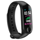 M3 Blood Pressure Oxygen Heart Rate IP67 Waterproof Smart Bracelet (Black)