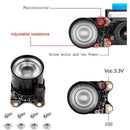 Night Vision Camera IR Sensor LED Light Case Heatsinks Kit for Raspberry Pi