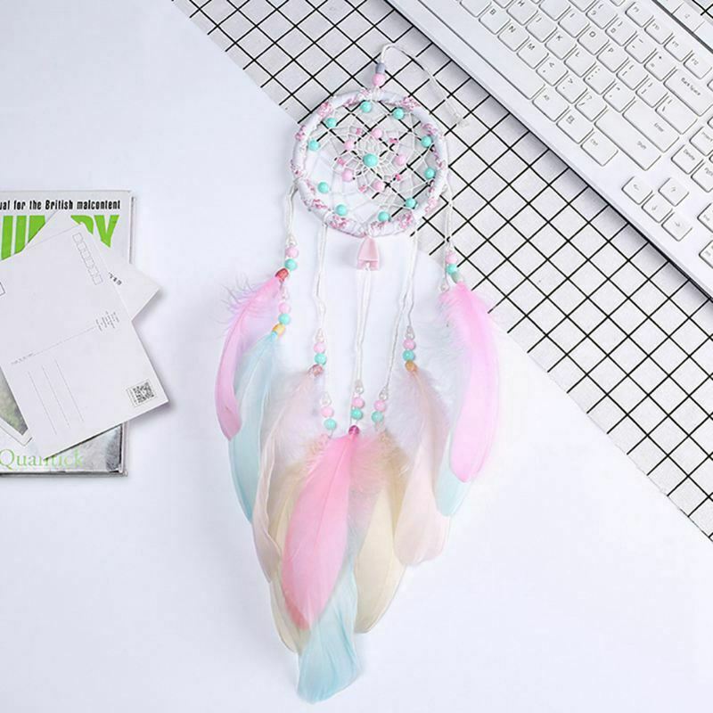 Wind Chimes Dream Catcher Handmade Gifts Dreamcatcher Feather Pendant Creat