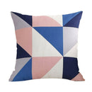 Decorative Throw Pillow Covers Modern Simple Geometric Style Cotton Linen B