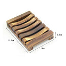 natural wooden soap tray holder handmade container storage dish bathroom vinta Z