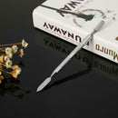 Dual-purpose 2 Brass Head Leather Edge Oil Gluing Dye Pen Paint Roller Tool AU