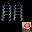 10 PCS Dental Cheek Teeth Retractor Opener C Shape Medium Size White ColorME