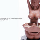 Purple Clay Backflow Incense Burner Sandalwood Ceramic Censer Tea Decoratio