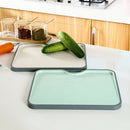 Eco Wheat Straw Cutting Board Gourmet Chopping Board With Grinding Garlic T