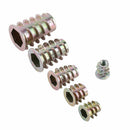 50x M4/M5/M6/M8/M10 Zinc Alloy Hex Socket Screw-in Threaded Insert Nuts Kits yfq