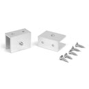 2Rectangular-Shape Glass Clamp Glass Shelf Clamp Clip w/ Screws W6T8