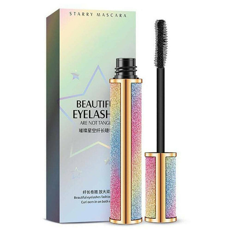 Vivid Galaxy 4D Silk Waterproof Fiber Lashes Thick Lengthening Makeup Tool~