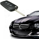 3 Buttons Flip Remote Key Shell for Kia Car Key Case Cover Replace Black Durable