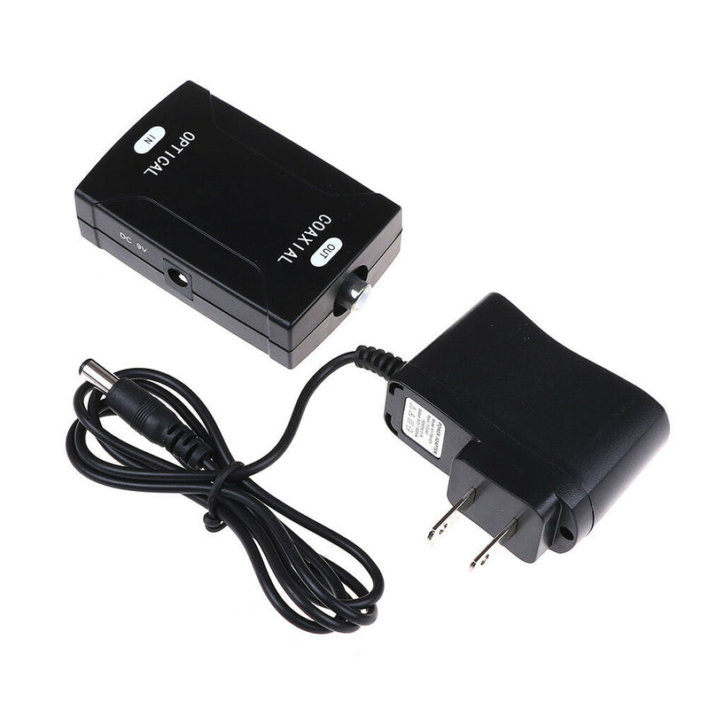 Digital optical toslink to coax coaxial RCA digital audio converter adapter 3CAU