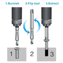 4pcs Box Damaged Screw Extractors Screw Remover 105 Degree Corner Extension N7V6