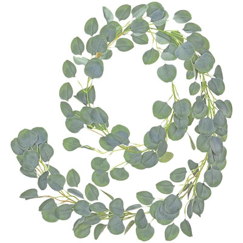 2M Artificial Eucalyptus Garland Hanging Rattan Wedding Greenery Party Back
