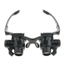 Magnifying Glasses with LED Lights - Replaceable 10X 15X 20X 25X High Powered