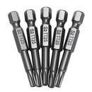 10pcs 1/4inch Hex Shank T25 Magnetic Torx Screwdriver Bits