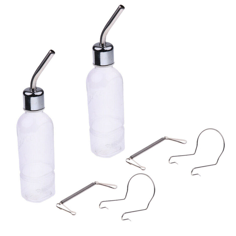 2pcs Pet Dog Hamster Hanging Bottle Auto Feeder Water Dispenser