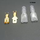 5X(200Pcs/50Pairs Female Male Spade Crimp Terminals Sleeve Wire Wrap Conne J9I1)