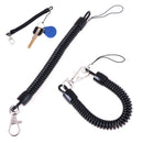 2Pcs Retractable phone spring elastic rope security gear tool anti-lost keychaME
