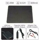 20W 12V Outdoor Car Boat Yacht Solar Panel Trickle Charger Battery Power K0N9