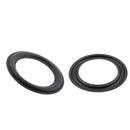 2Pcs Rubber Woofer Speaker Part Foam Edge Surround Rings Repair Parts 5''