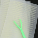 100 Pairs Olive Shape Invisible Double Eyelid Eye Tape Stickers - Nude