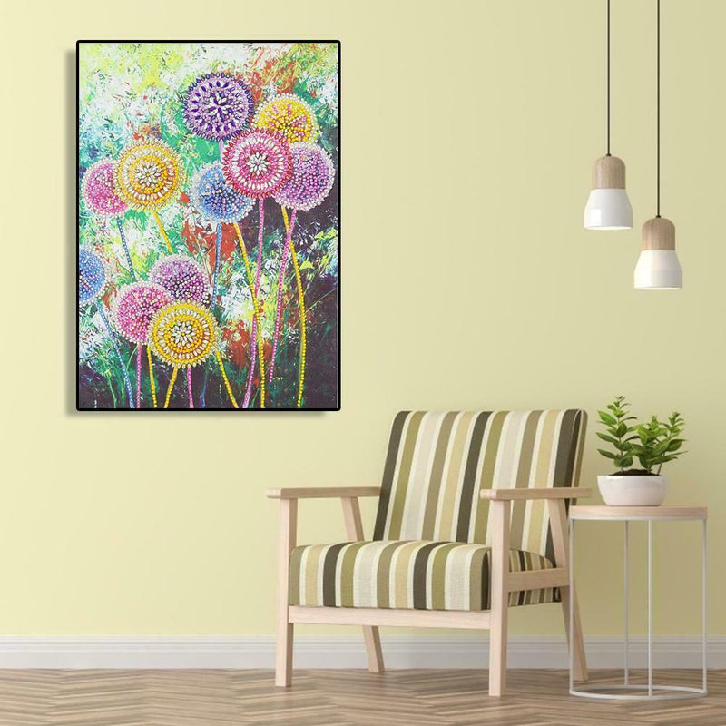 5D DIY Special Shaped Diamond Painting Flower Cross Stitch Mosaic Craft Kit