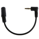 3.5mm 90 Degree Right Angled 3-Pole TRRS Male To TRRS Female Stereo 4-Pole Cable