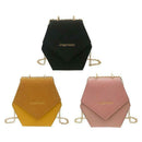 Fashion Women PU Chain Shoulder Bags Geometric Hexagon Polygon Casual Cross