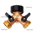 2 Way Y Shape Pipe Connector, ID 19MM Complete Copper Valve Garden Hose Spl B2B7