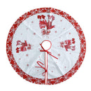 Christmas Tree Skirts Snowflake Elk Ornaments for Home Holiday Party Decor A