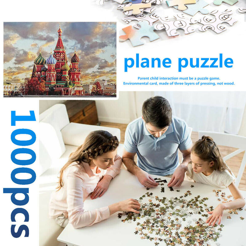 1000pcs DIY Cathedral Picture Puzzles Educational Learning Assembling Toys