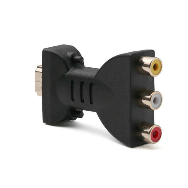 HDMI To 3 RGB RCA Video Audio Adapter AV Component Converter ABS Plug and  HXK