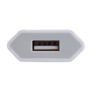 European USB plug Euro Europe EU 2 Pin 1A Fast USB Wall Plug Charger White^