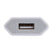 European USB plug Euro Europe EU 2 Pin 1A Fast USB Wall Plug Charger White^