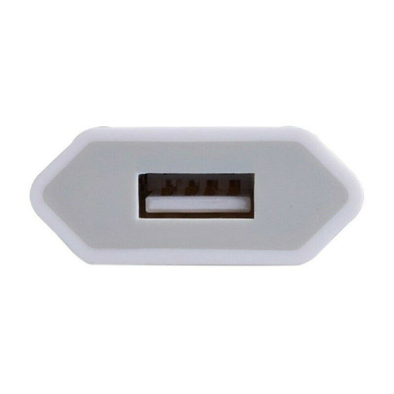 European USB plug Euro Europe EU 2 Pin 1A Fast USB Wall Plug Charger White^