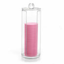 Acrylic Round Container Cosmetic Makeup Cotton Pad Organizer Jewelry Holder Box
