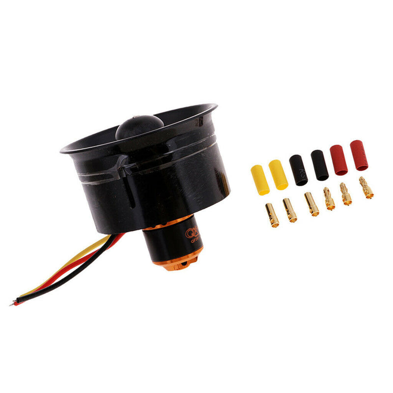 Replacement Black, 64mm Ducted Fan| QF2611-4500KV | Brushless Motor for EDF Jet