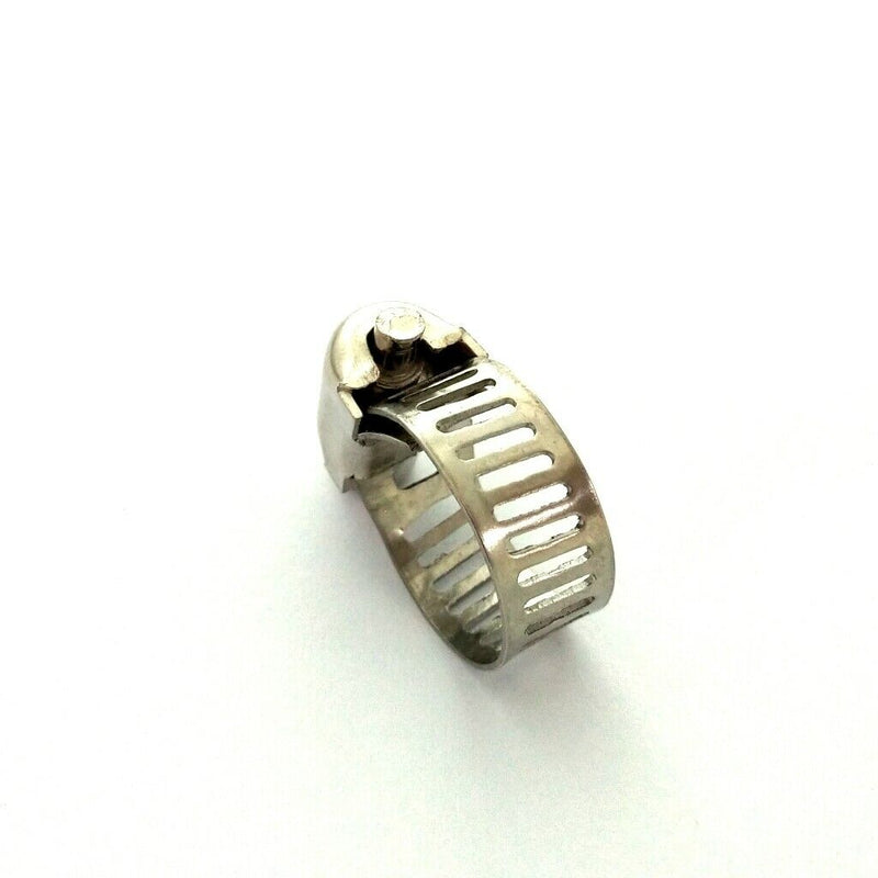 10 Pack Stainless Steel Adjustable 10-16mm Size Range Worm Gear Hose Clamp Fuel