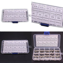 100Pcs Set Quick Blow Glass Tube Fuse Assorted Kit Fast-blow Glass Fuses HPL