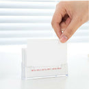 Acrylic Business Card Holder Transparent Desk Shelf Box Storage Display Stand