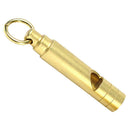 Outdoor Survival Whistle Keychain Portable Brass Training Whistle (Flat)