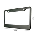2pcs 12in x 6in Stainless Steel Car Auto License Plate Frame Covers Kit A