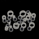 15pcs/pack Durable Silicone Fishing Rod Guides DIY Rod Building Replacement