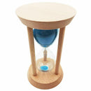 Blue hourglass wooden frame -15 minutes W7H3