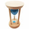 Blue hourglass wooden frame -15 minutes W7H3