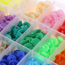 360pcs T5 Plastic Press Stud Buttons Fastener DIY Baby Clothing Snap Button A