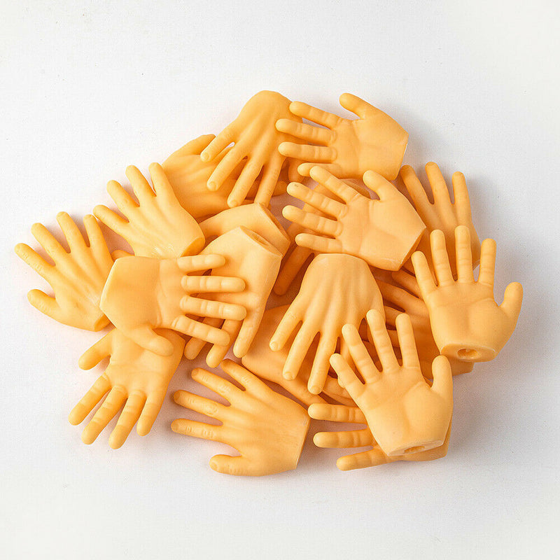10pcs Desktop Palm Ornaments Domino Blocks Give Me Five Mini Hands Models
