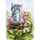 Cat 5D DIY Full Round Drill Diamond Painting Rhinestone Cross Stitch (B930)