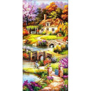 5D DIY Full Round Drill Diamond Painting Summer Garden Cross Stitch Craft A