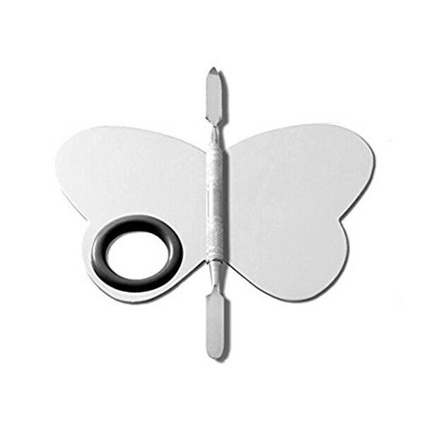 2Pc Butterfly Shape Nail Art, Make-up, Eye Shadow Dappen Dish For Paint Col C2T5