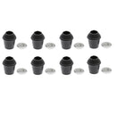 8 Pieces Bass Drum Legs Parts Floor Tom Legs Feet For Percussion Instrument
